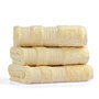 Mijölnir Toalla de Manos Amarillo 60% Algodón 40% Bambú 685 gr/m² Suave Absorbente 50x90 cm Confort Lujoso